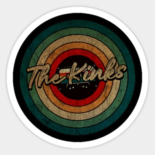 The Kinks-   Vintage Circle kaset Sticker